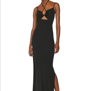 Strappy Knit Dress- Black